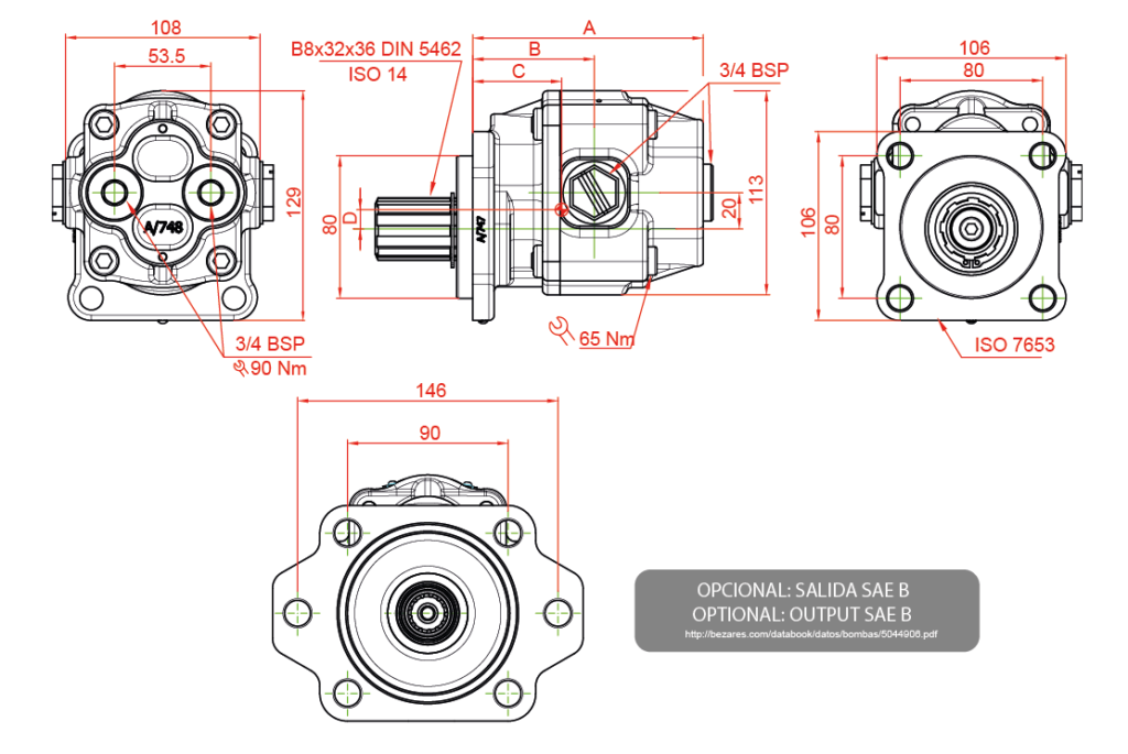 BEM/BEU Gear Pumps Mediumsized and highefficiency Gear Pump