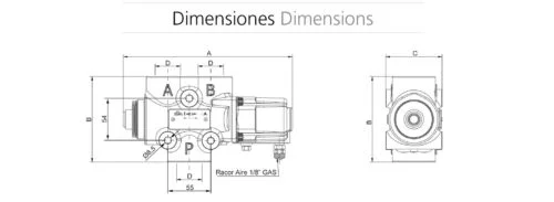 901011 PNEUMATIC DIVERTER CONSTANT OPENNING, 3 WAY - Image 3