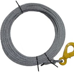 9022325 GALVANIZED CABLE FOR HYDRAULIC AND COMPACT RECOVERY WINCH, SHORT DRUM