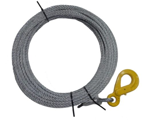 9022325 GALVANIZED CABLE FOR HYDRAULIC AND COMPACT RECOVERY WINCH, SHORT DRUM