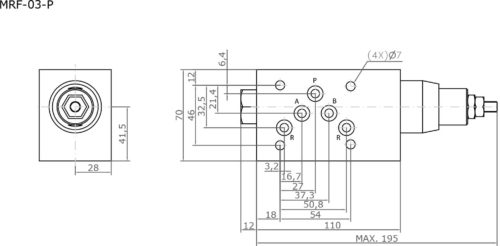 MPR 03 Pressure reducing valve
