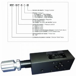MRF 02 Modular relief valve