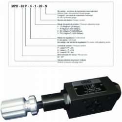 MPR 02 Pressure reducing valve
