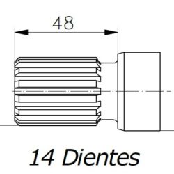 VK6300J (#J) Vane Pumps Shaft