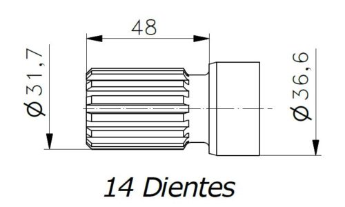 VK6300J (#J) Vane Pumps Shaft