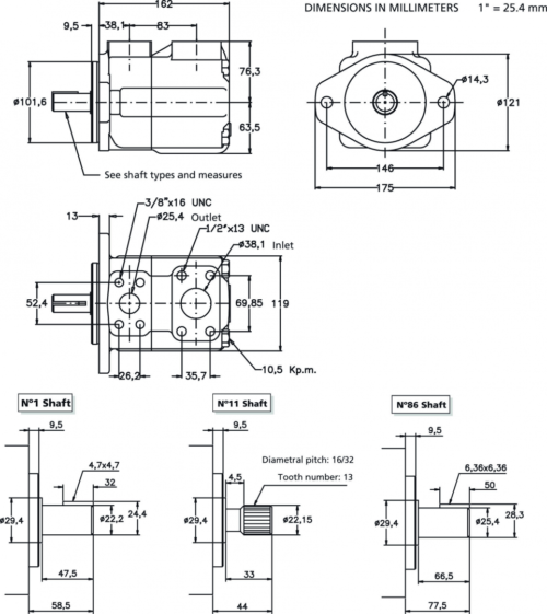 VS25 – VQ25 Single Vane Pump - Imagen 2