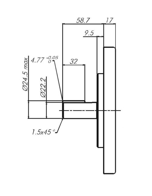 Keyed no SAE (Shaft type 2)