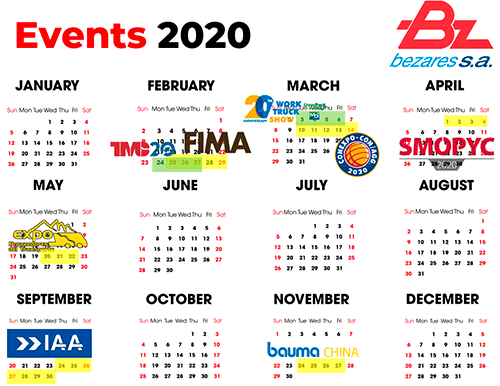 Calendario de Ferias 2020 de Bezares SA