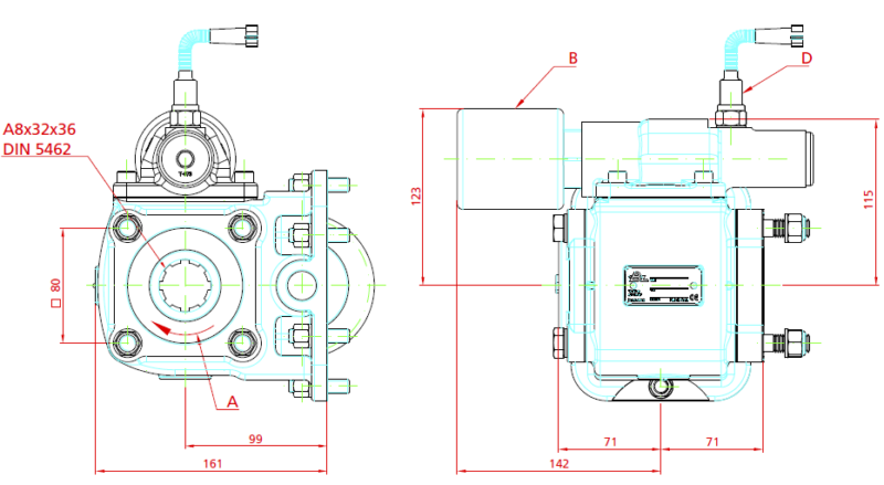 1032103 SIDE MOUNT ELECTRIC - WITH SOLENOID - Bezares SA - Leading ...
