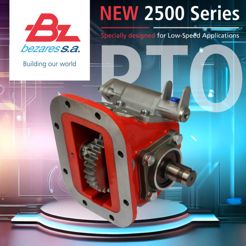 Bezares 2500 Series PTOs designed for low speed applications