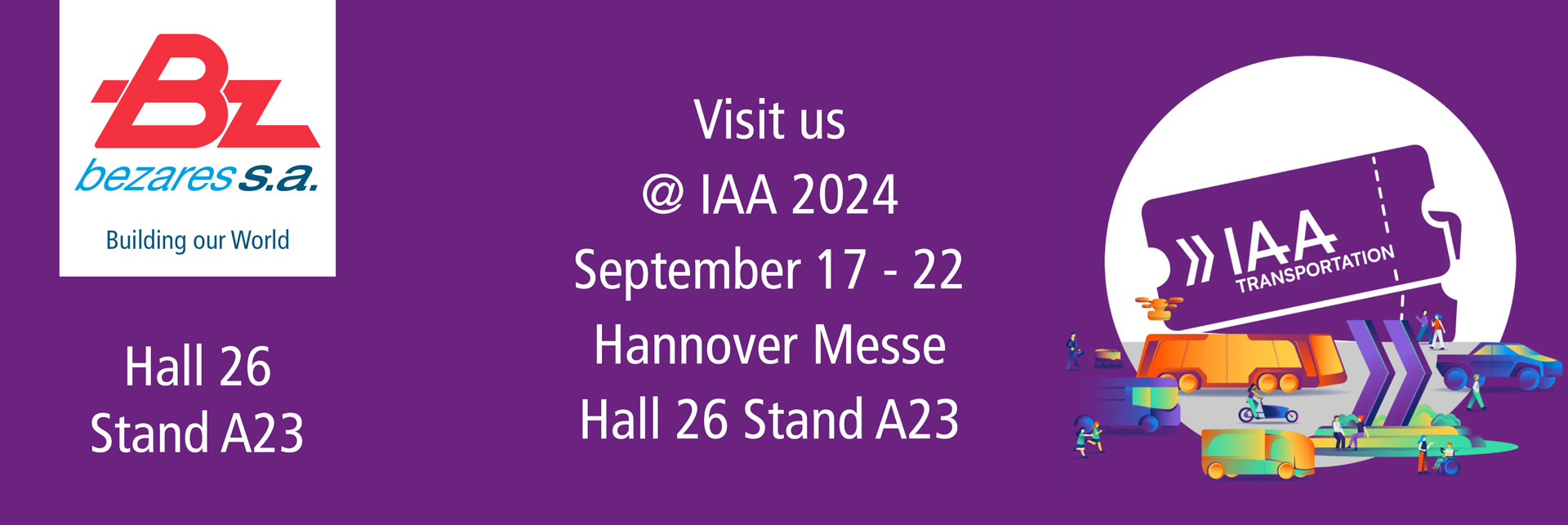 Bezares at IAA 2024 - Hall 26 - Stand A23