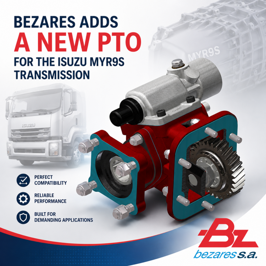Bezares adds a new PTO for the Isuzu MYR9S transmission