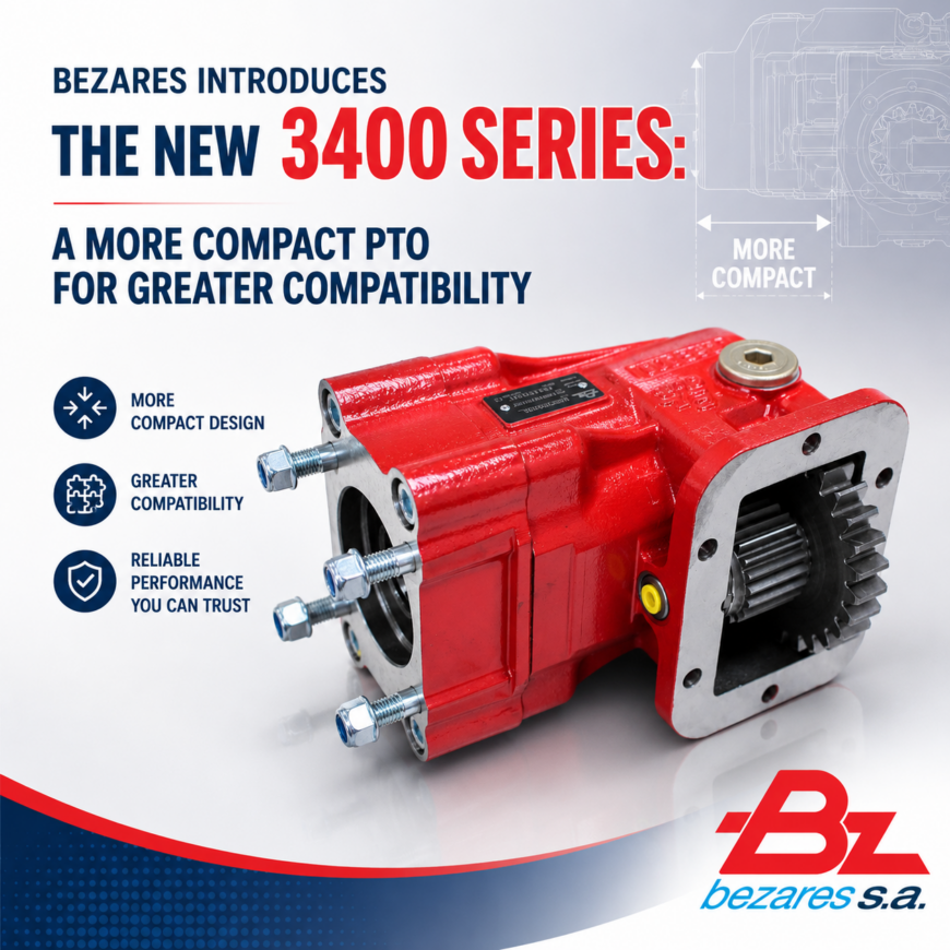 Bezares introduces the new 3400 Series: a more compact PTO for greater compatibility